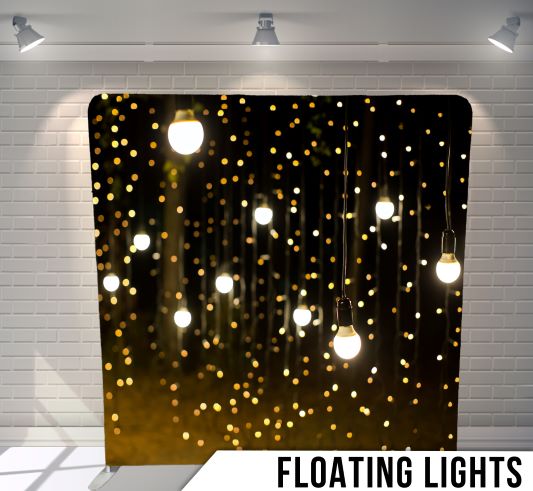 floating lights backdrop for open air photo booth