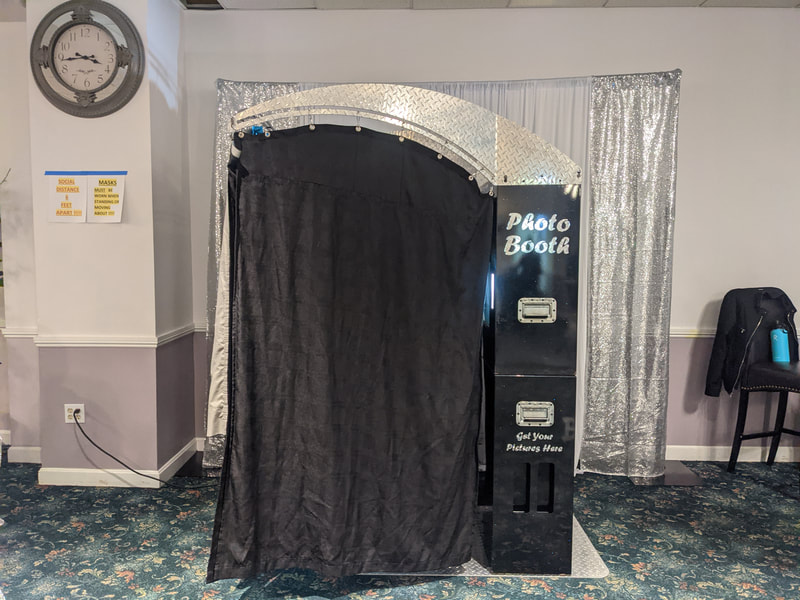 photo booth at baby shower